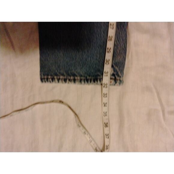 LL Bean WOMENS Double L Relaxed Fit Plaid Flannel Lined Denim Blue Jeans - Picture 3 of 10